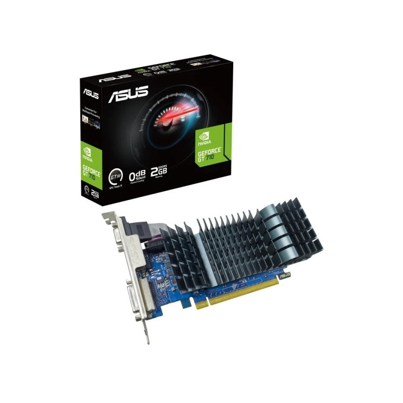 Asus GeForce GT 710 SL EVO BRK Tarjeta Grafica 2GB GDDR5